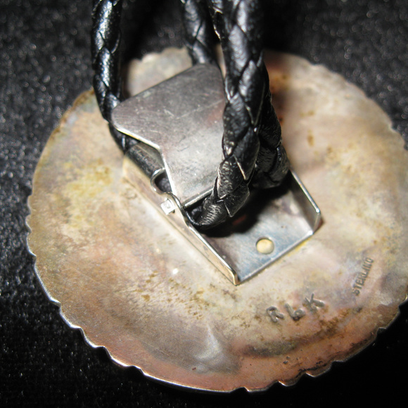 Zuni - Sunface Bolo Buckle Cufflink set Turquoise - Picture 6 of 8